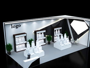 汽車用品幾何設(shè)計展會 3D效果圖下載與數(shù)字創(chuàng)意展示服務